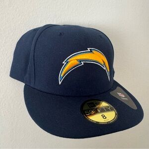 New Era 59FIFTY Los Angeles Chargers Fitted Hat Sz 8